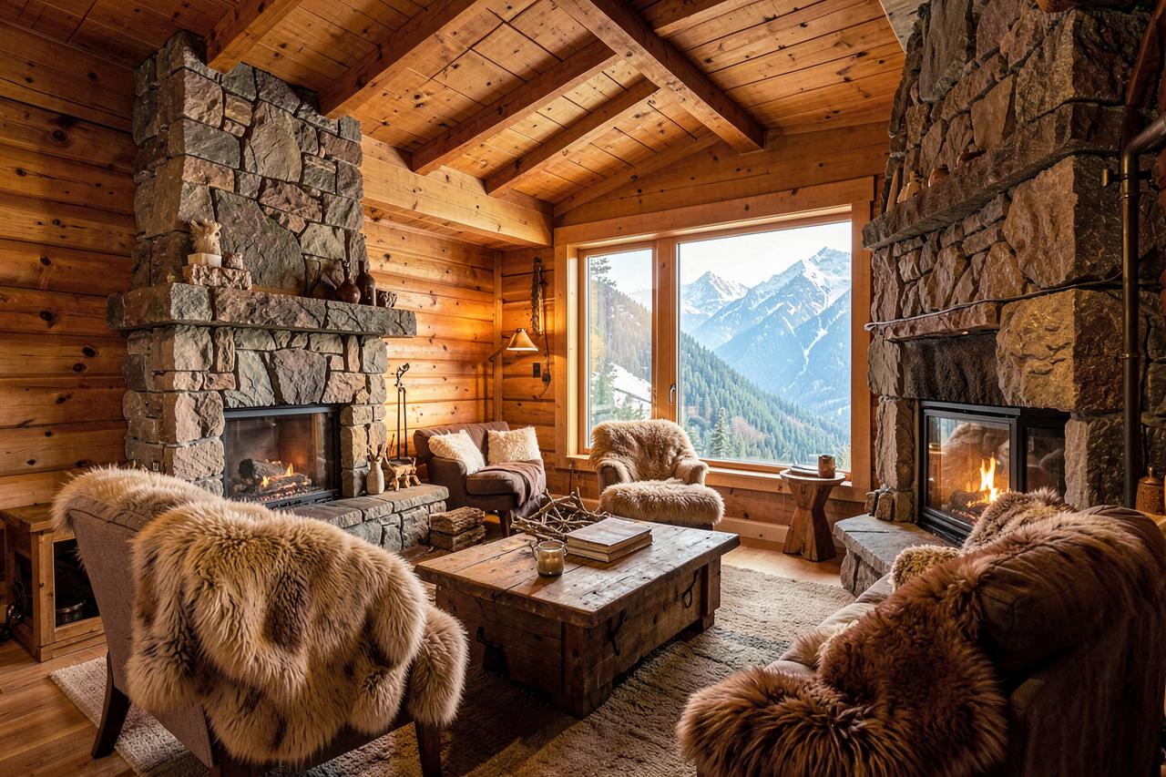 Interno in stile Chalet